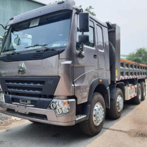 Xe Ben Howo 380 V7G 8x4 thùng vuông 12m3 9 xeben howo 380 8x4 vuong5
