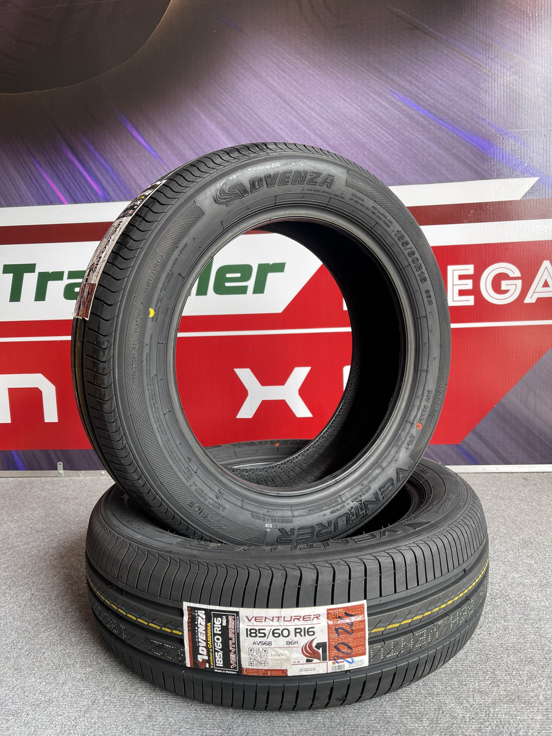 Lốp ô tô Advenza 185/60R16 Venturer AV568 86H TL chính hãng 2 Lốp ô tô Advenza 185/60R16 Venturer AV568 86H TL chính hãng - Ảnh 2