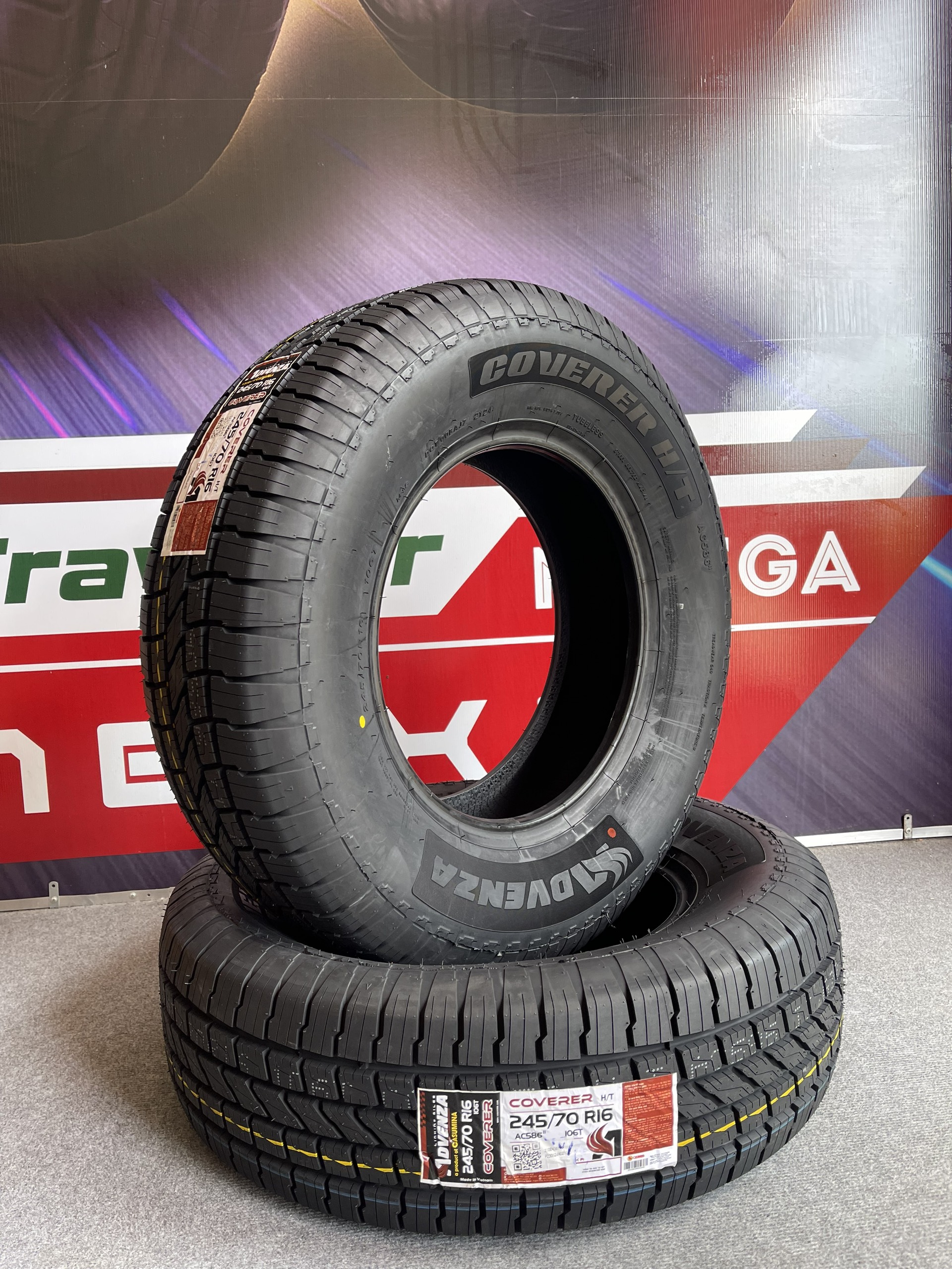 Lốp ô tô Advenza TL 245/70R16 Coverer AC586 106T chính hãng 2 Lốp ô tô Advenza TL 245/70R16 Coverer AC586 106T chính hãng - Ảnh 2