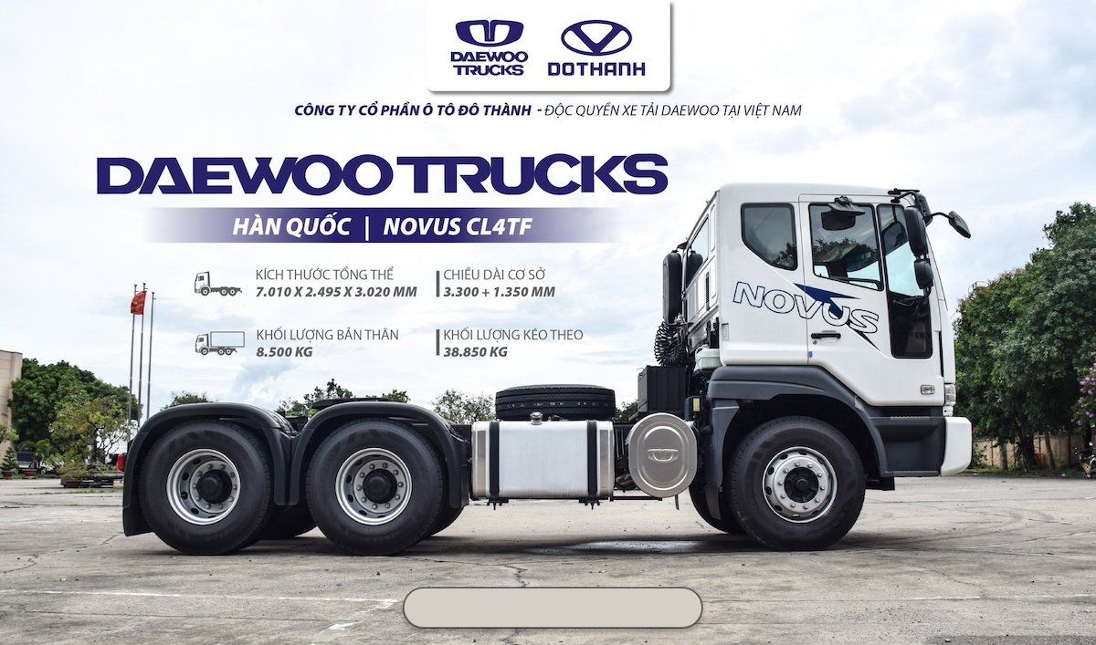 Xe Đầu Kéo DAEWOO NOUVUS CL4TF 6 Xe Đầu Kéo DAEWOO CL4TF