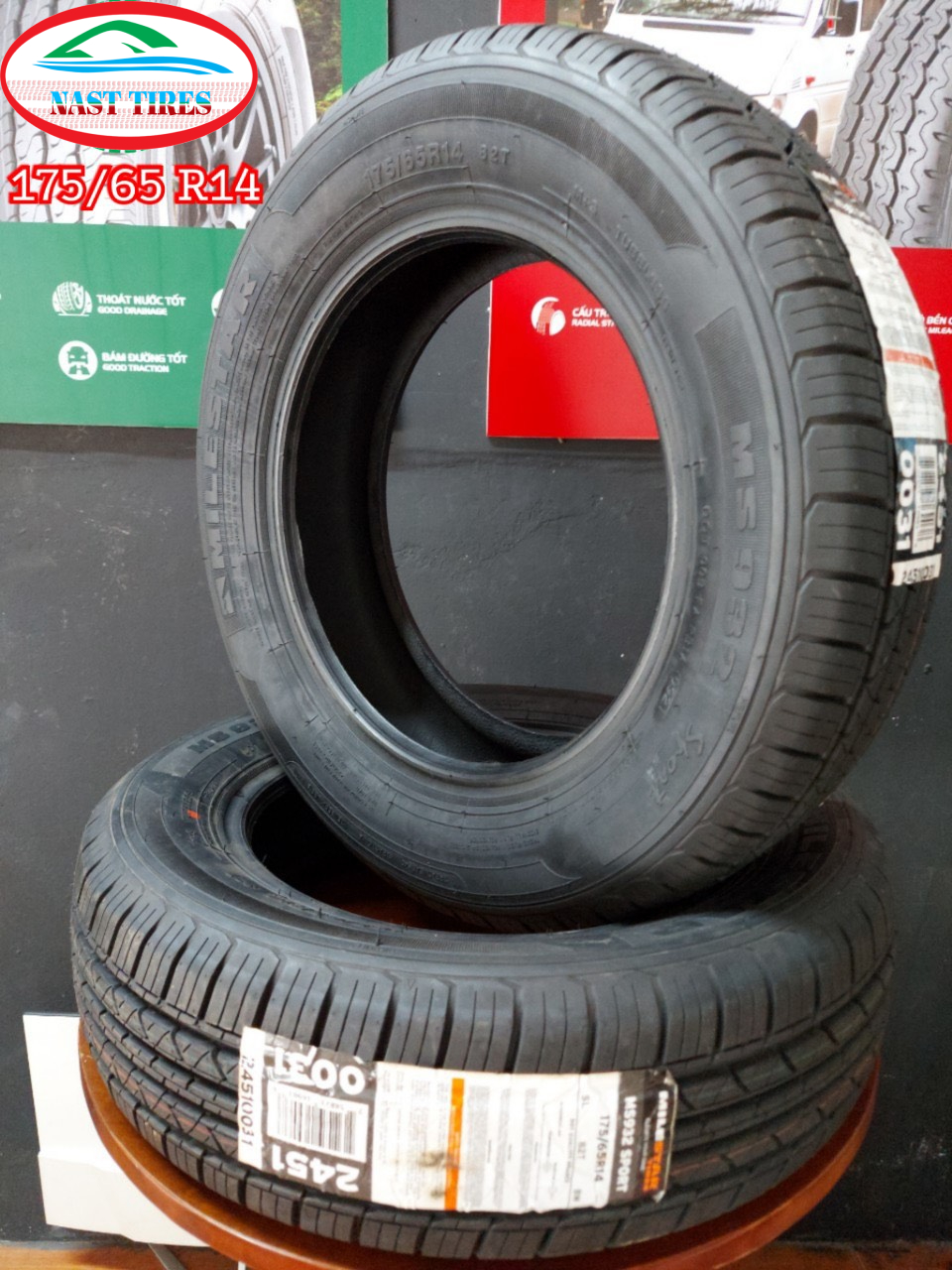 Lốp ô tô Milestar 175/65R14 82T MS932 hàng Mỹ chính hãng 3 Lốp ô tô Milestar 175/65R14 82T MS932 hàng Mỹ chính hãng - Ảnh 3