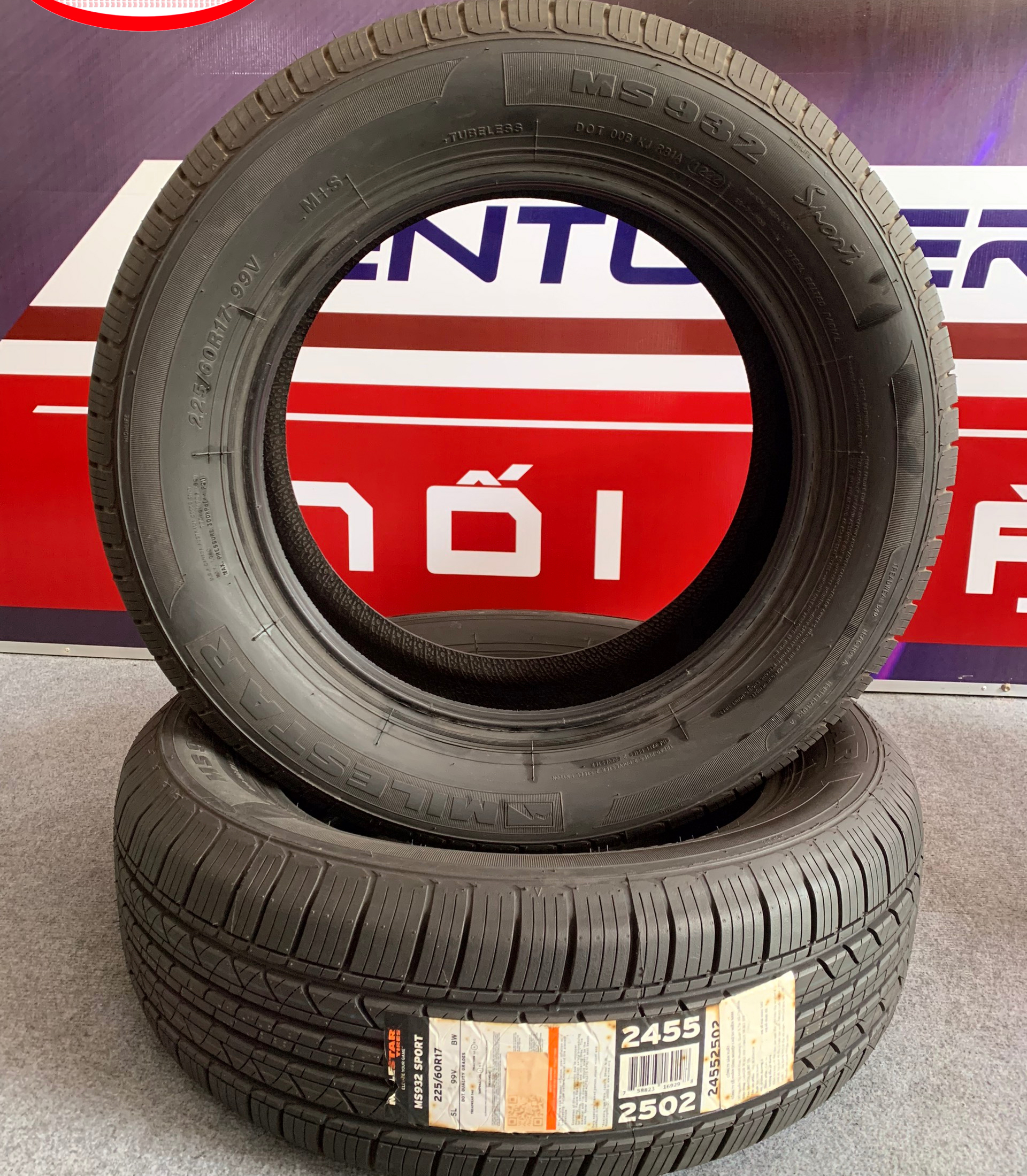 Lốp ô tô Milestar 225/60R17 99V MS932 hàng Mỹ chính hãng 3 Lốp ô tô Milestar 225/60R17 99V MS932 hàng Mỹ chính hãng - Ảnh 3