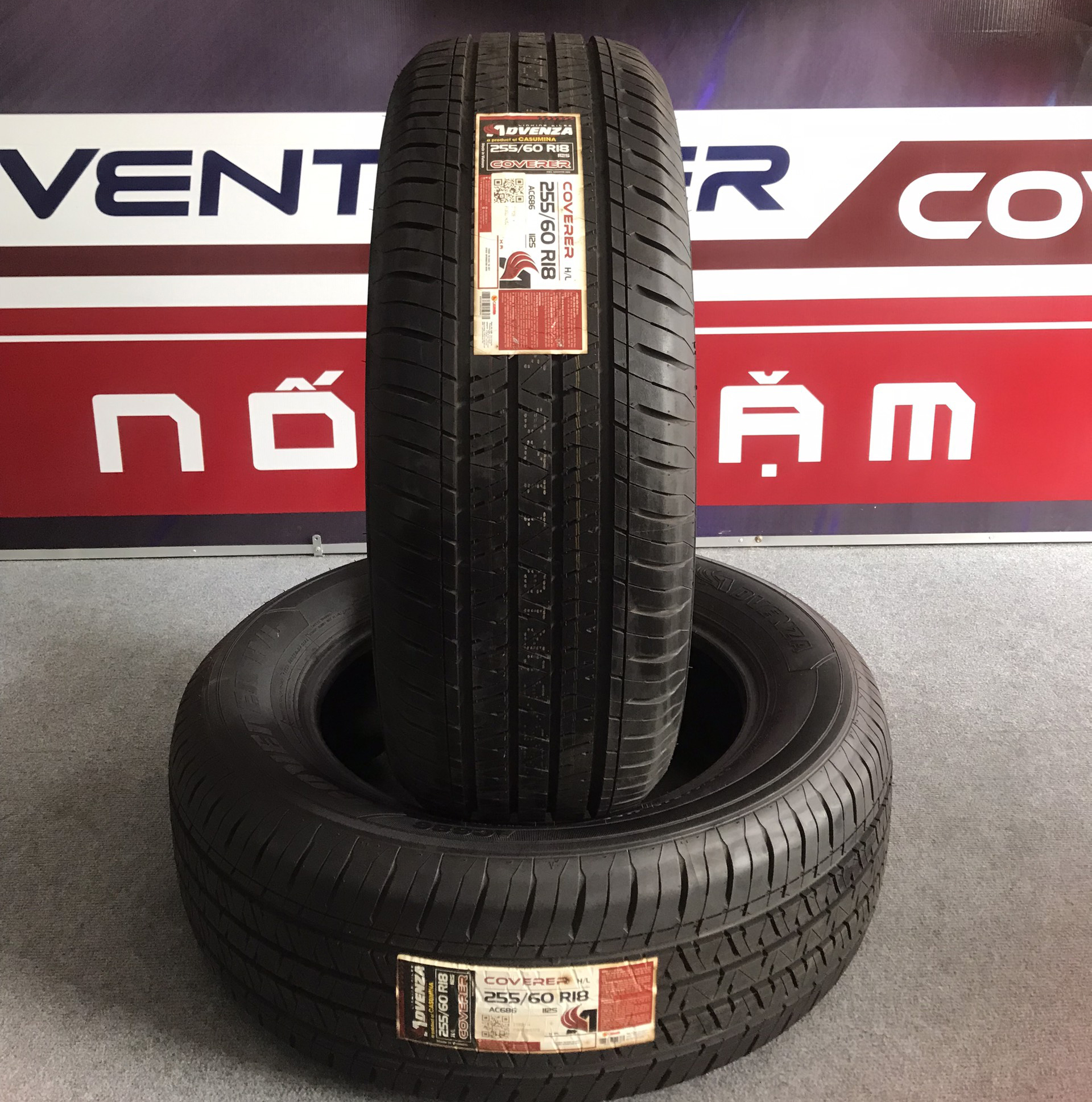 Lốp ô tô Advenza TL 255/60R18 Coverer H/L AC686 112S XL 1 Lốp ô tô Advenza TL 255/60R18 Coverer H/L AC686 112S XL