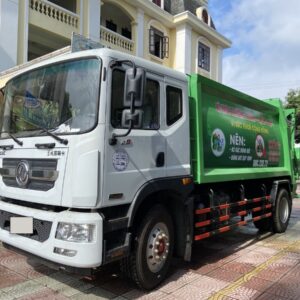Xe cuốn ép rác Dongfeng 14 khối