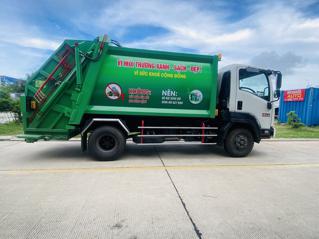 Xe cuốn ép rác 9 khối ISUZU (FRR90HE4A)