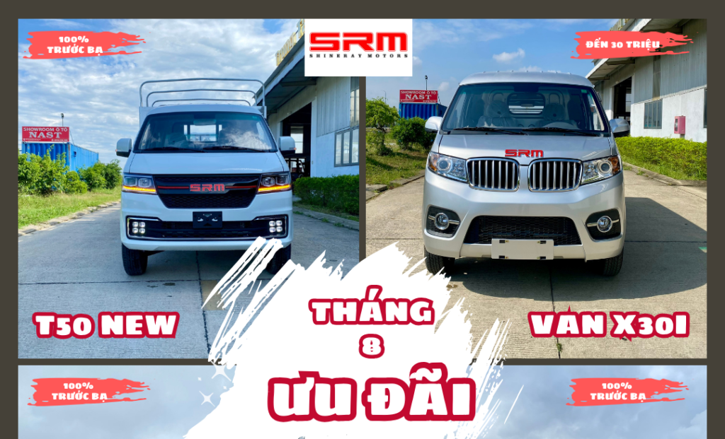 Ưu đãi tháng 8 khi mua xe tải SRM tại Showroom xe tải Quảng Ngãi 1 Ưu đãi tháng 8 khi mua xe tải SRM tại Showroom xe tải Quảng Ngãi